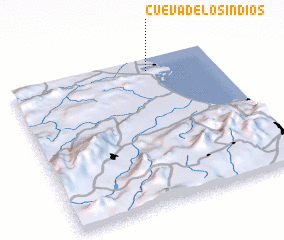 3d view of Cueva de los Indios