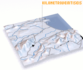 3d view of Kilómetro Veintiseis