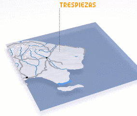 3d view of Tres Piezas