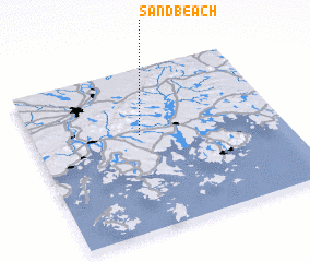 3d view of Sand Beach