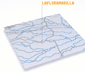 3d view of La Flor Amarilla