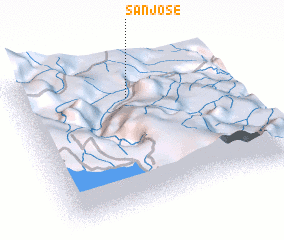 3d view of San José