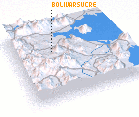 3d view of Bolivar-Sucre