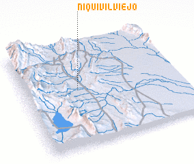 3d view of Niquivil Viejo
