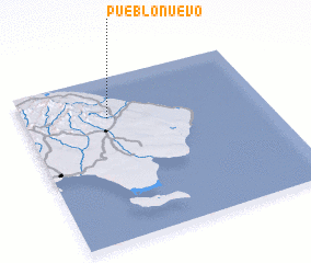 3d view of Pueblo Nuevo