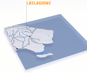 3d view of Las Lagunas