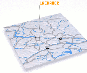 3d view of Lac Baker