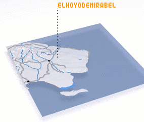 3d view of El Hoyo de Mirabel