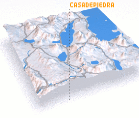 3d view of Casa de Piedra