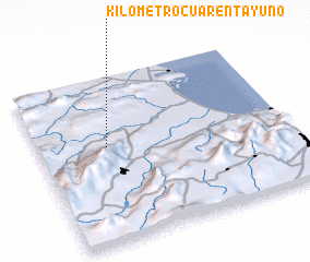 3d view of Kilómetro Cuarenta y Uno