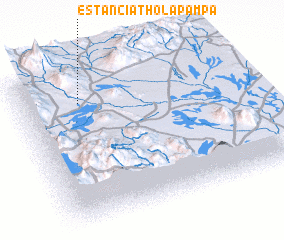 3d view of Estancia Thola Pampa