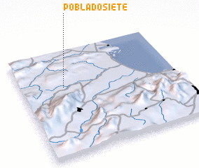 3d view of Poblado Siete