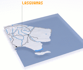 3d view of Las Guamas