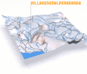 3d view of Villa General Peñaranda