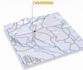 3d view of Caño Hondo