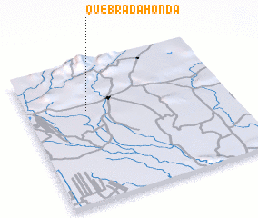 3d view of Quebrada Honda