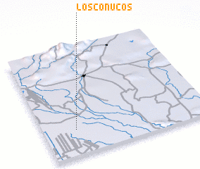 3d view of Los Conucos