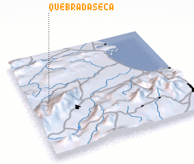 3d view of Quebrada Seca