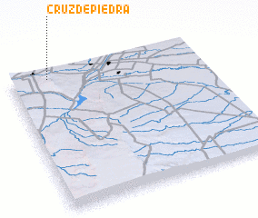 3d view of Cruz de Piedra