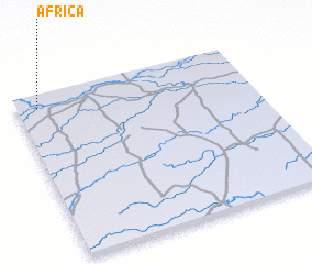 3d view of África