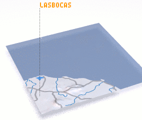 3d view of Las Bocas