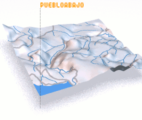 3d view of Pueblo Abajo