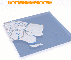 3d view of Batey Número Noventa y Uno