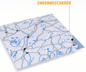 3d view of Shermans Corner