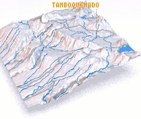 3d view of Tambo Quemado