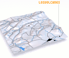 3d view of Los Volcanes