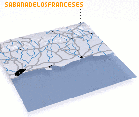 3d view of Sabana de Los Franceses