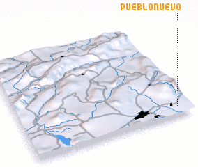 3d view of Pueblo Nuevo