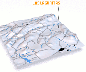 3d view of Las Lagunitas