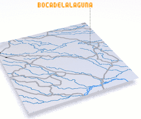 3d view of Boca de La Laguna