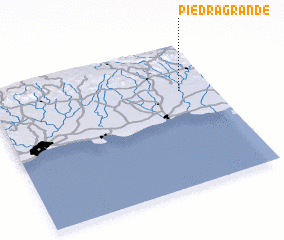 3d view of Piedra Grande