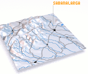 3d view of Sabana Larga