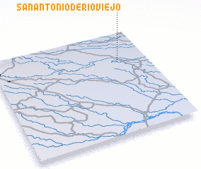3d view of San Antonio de Río Viejo