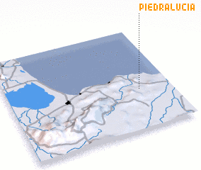 3d view of Piedra Lucía