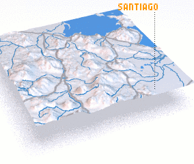 3d view of Santiago