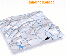 3d view of Zanjón Colorado