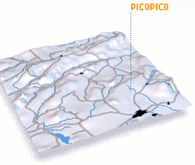 3d view of Pico Pico