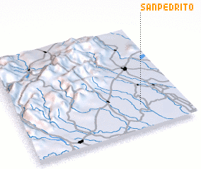 3d view of San Pedrito