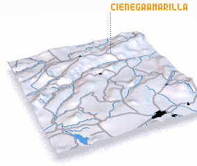 3d view of Ciénega Amarilla