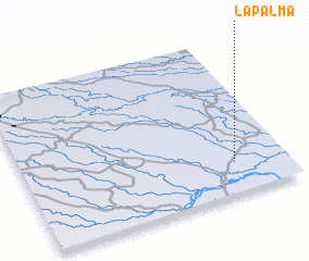 3d view of La Palma