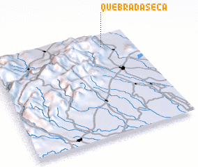 3d view of Quebrada Seca