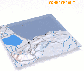 3d view of Campo Creole