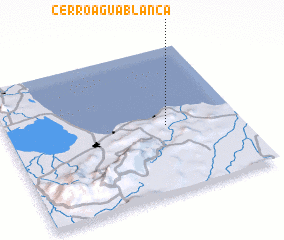 3d view of Cerro Agua Blanca