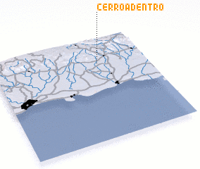 3d view of Cerro Adentro