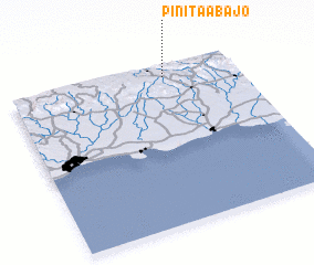 3d view of Piñita Abajo