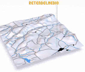 3d view of Retén del Medio